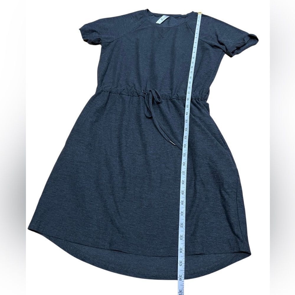 Kyodan Outdoor Women's dark grey short sleeve cinched waist dress Size XS - Picture 13 of 14